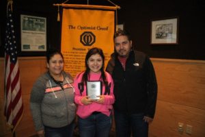 Alejandra Valdez, with parents Maria & Francisco Valdez