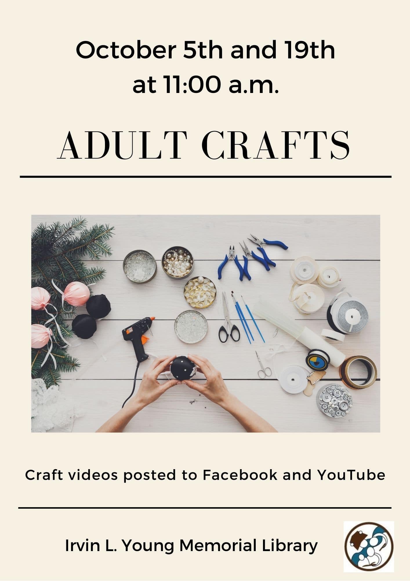 Whitewater Public Library to Offer Adult Crafts October 5 and 19 at 11  a.m.; Supplies Provided - Whitewater Banner
