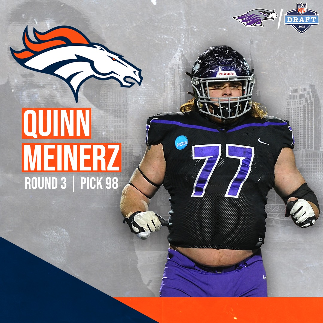 Offensive lineman Quinn Meinerz is first UWW player drafted in 14