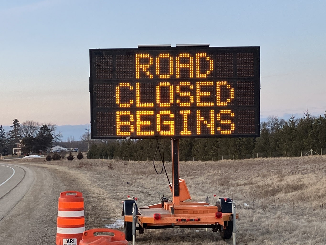 Hwy 12 To Fort Is Closed Beginning Monday For Approx Nine Months   Road Closed Hwy 12 