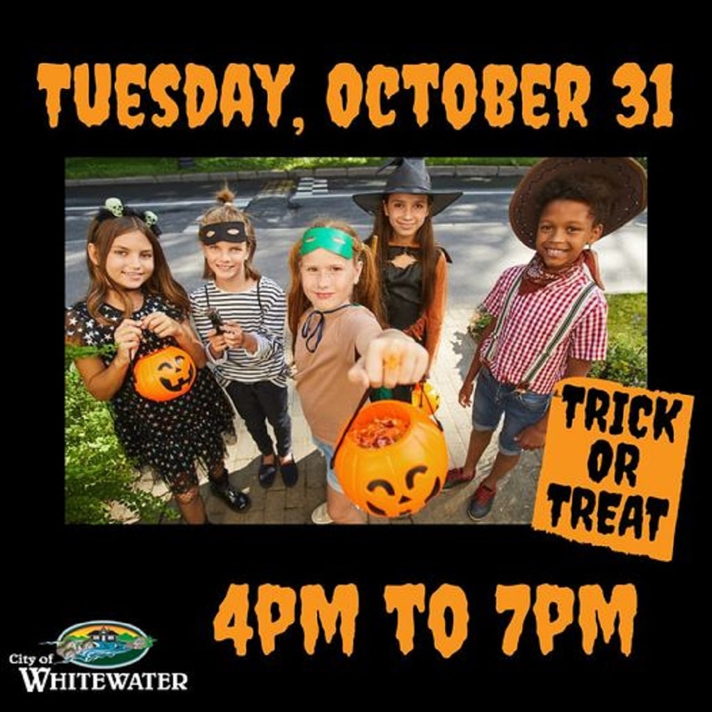 Yes, Whitewater's Trick or Treat is Always on Halloween! Whitewater