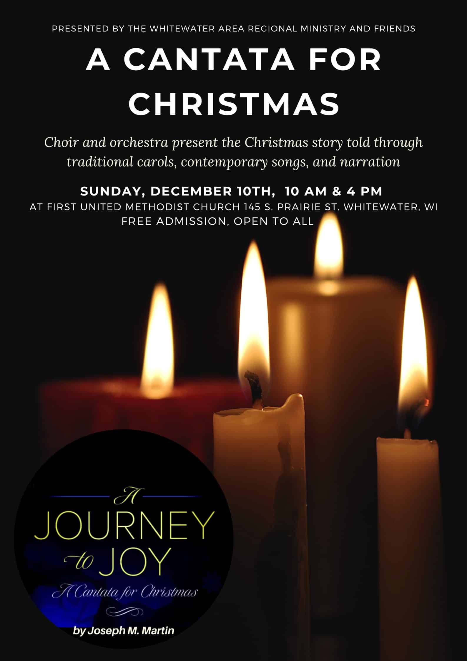 Christmas Cantata Dec. 10 - Take the Journey to Christmas this Season - Whitewater Banner