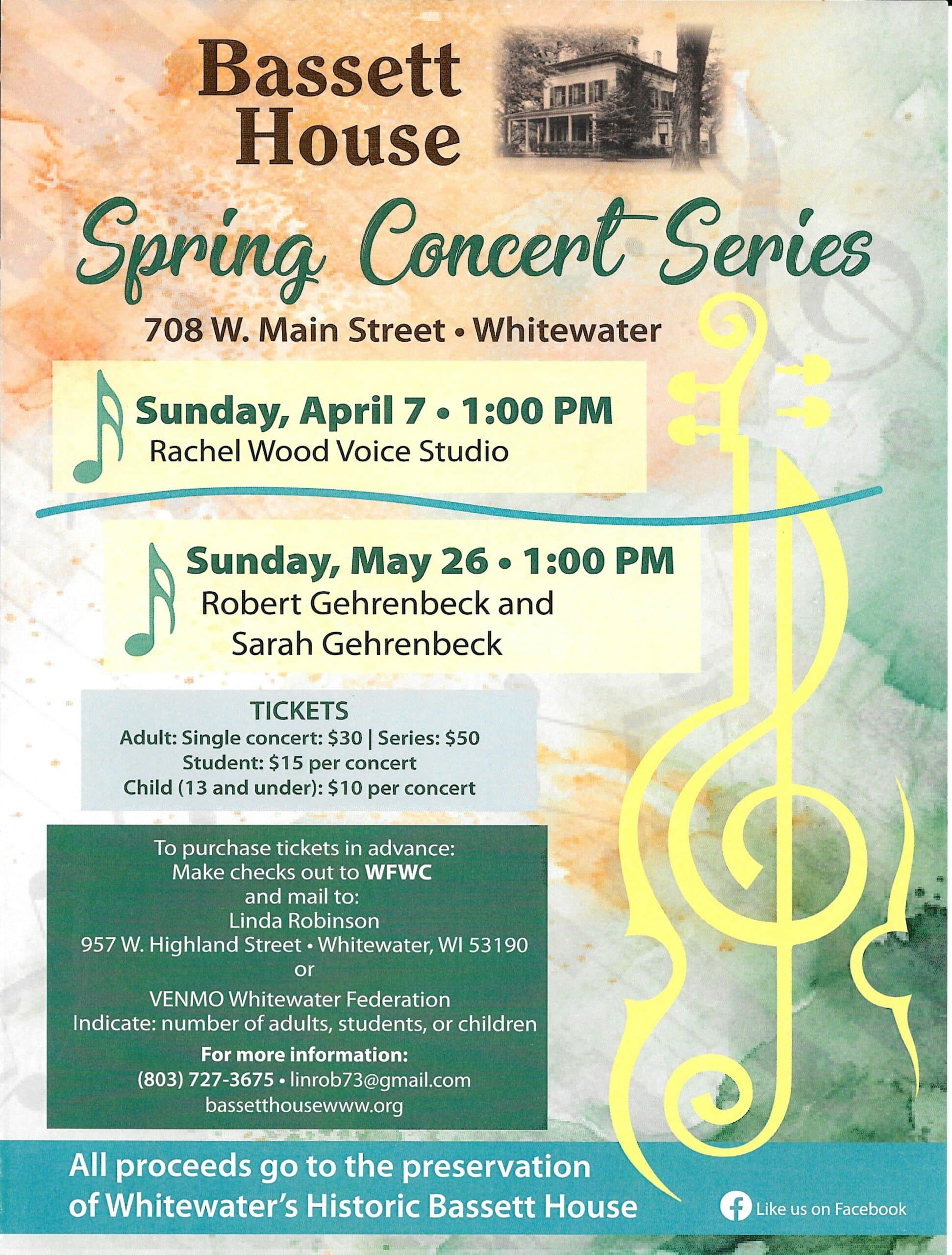 Introducing the Bassett House Spring Concert Series - Whitewater Banner