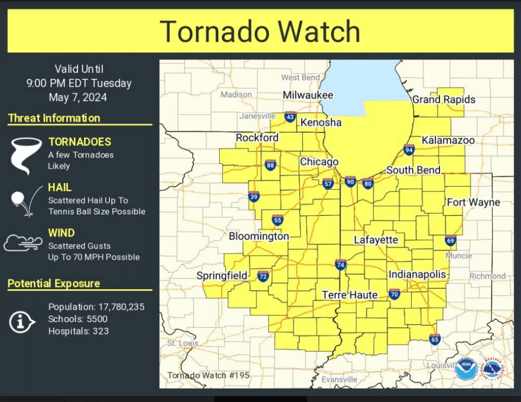 Tornado Watch in Effect Until 8 p.m. Tuesday - Whitewater Banner