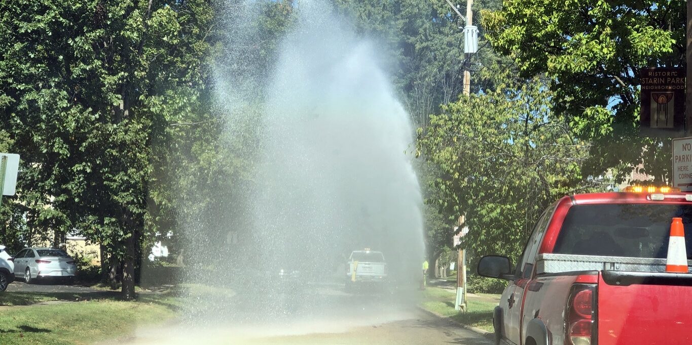 Hydrant flushing Esterly Ave 9-25-24