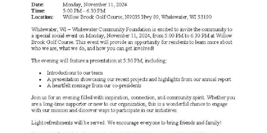 WCF Event Invitation Nov 11 2024