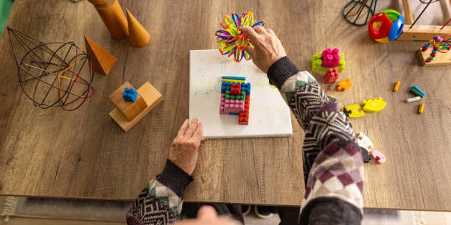 Toy therapy session supports overall well-being of dementia patient