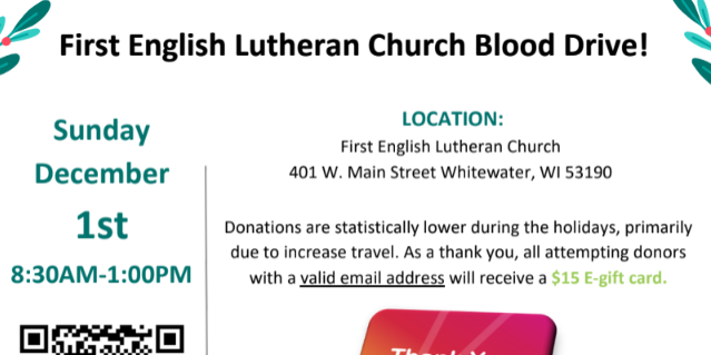 first english blood drive