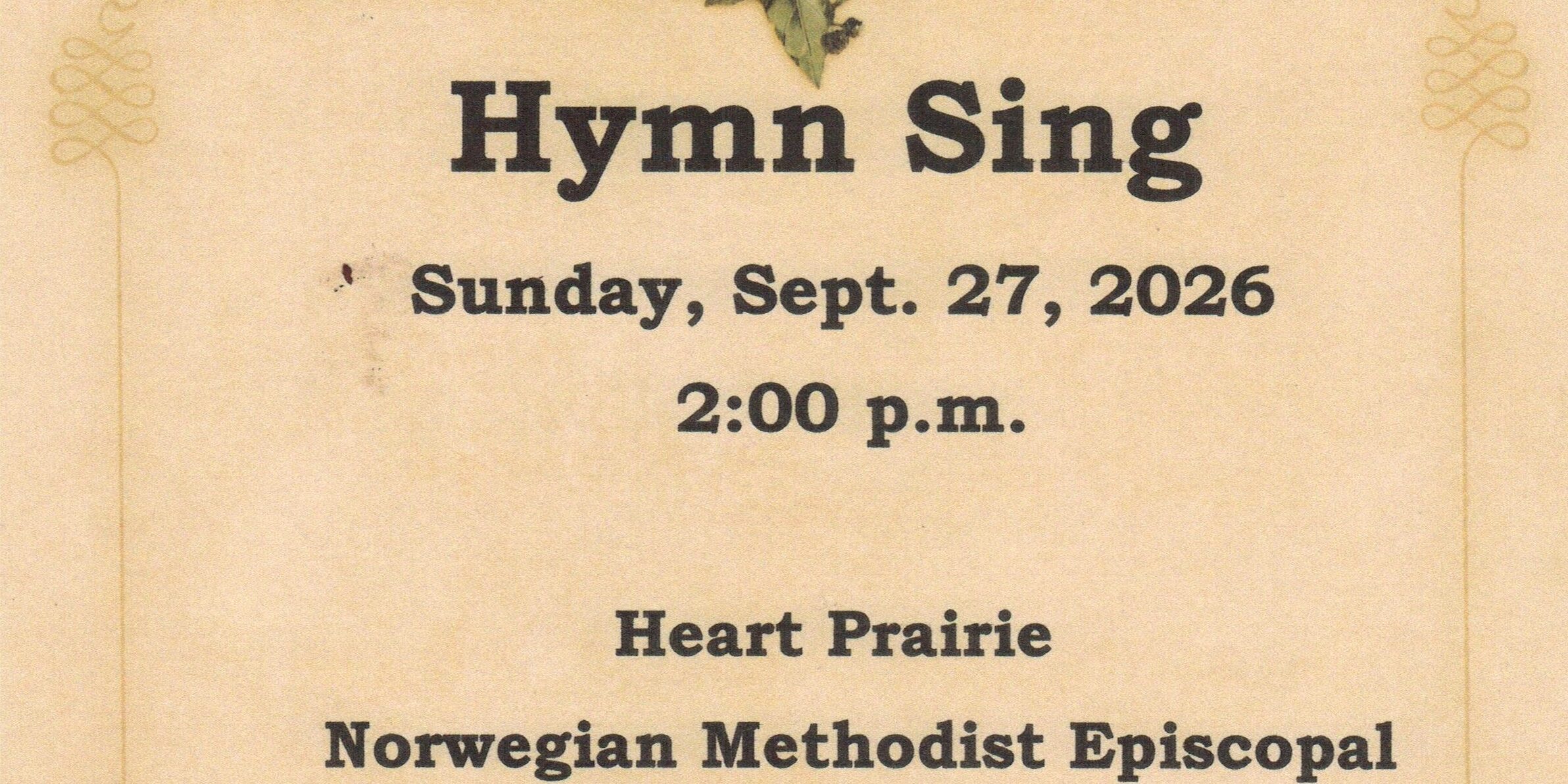 hymn sing