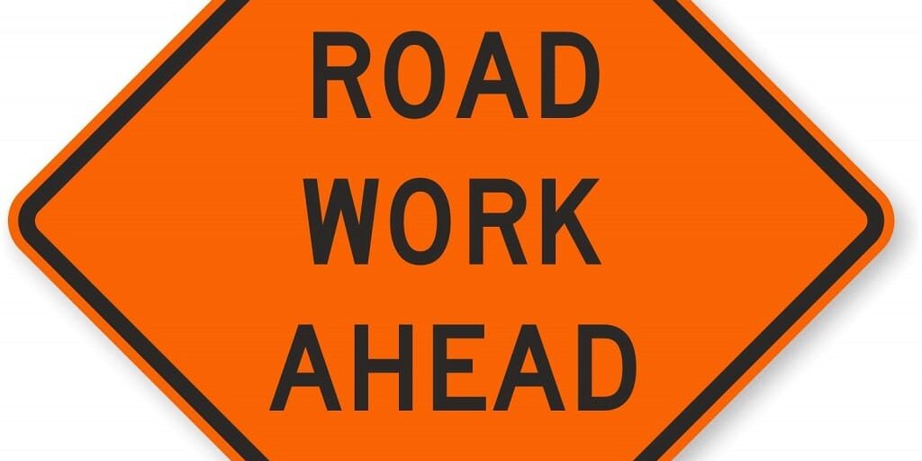 road work ahead